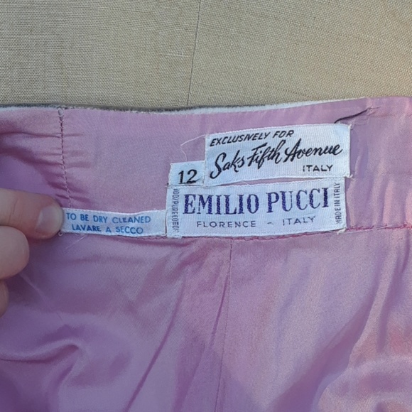 ๐ RARE Vintage Emilio Pucci Handkerchief Skirt Sz 8 - Picture 6 of 8
